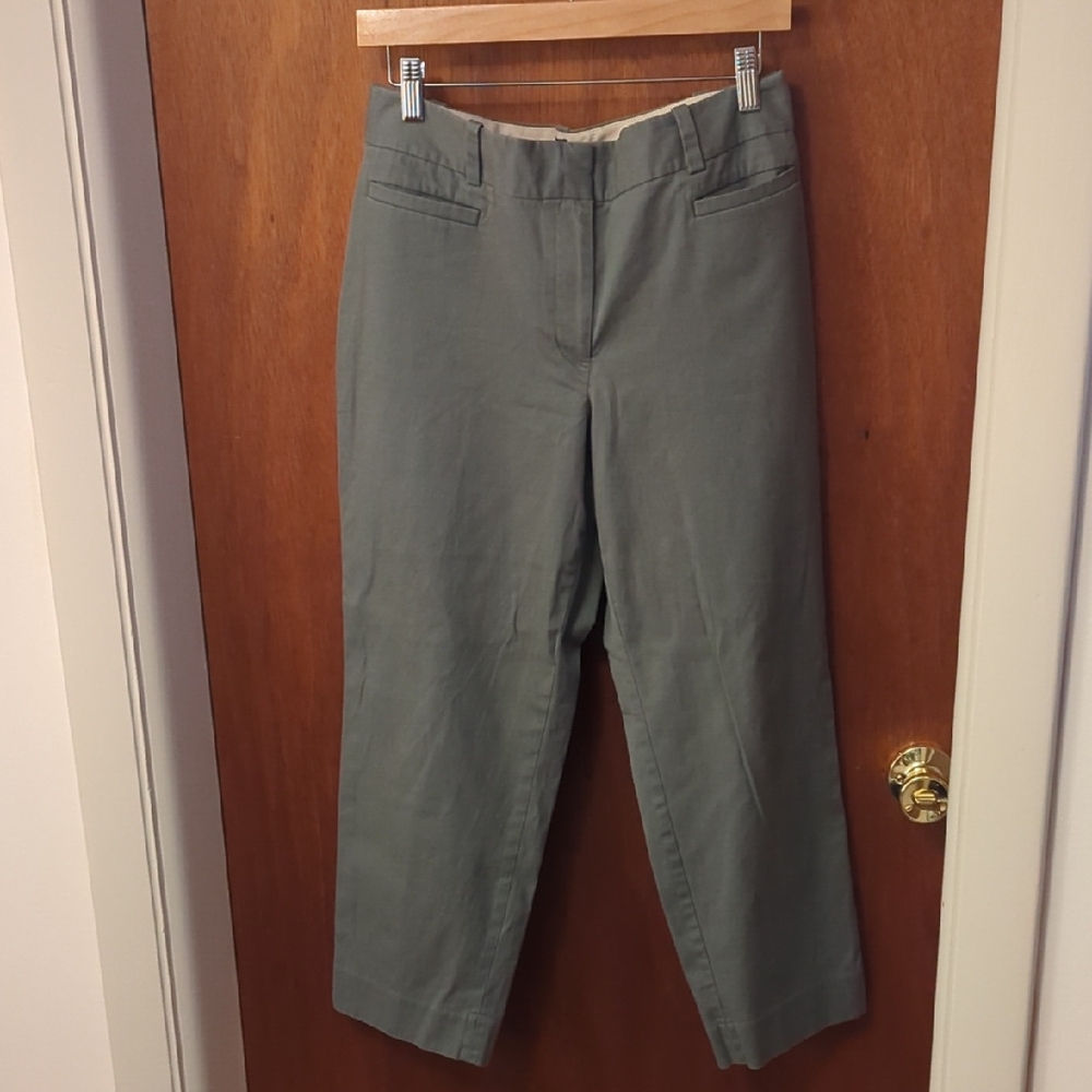Talbots Green Perfect Crop Pants